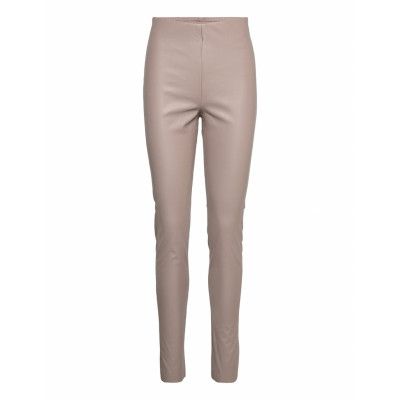 Dowiesz Slim Leggings Trousers Leather Leggings/Byxor Beige Saint Tropez