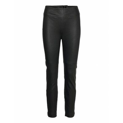 Easton Leggings Trousers Leather Leggings/Byxor Svart Birgitte Herskind