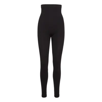Ecocare High Waisted Seamless Leggings Bottoms Leggings Svart Spanx
