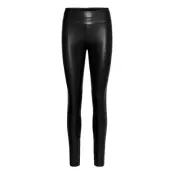 Edie Forming Leggings Trousers Leather Leggings/Byxor Svart Wolford