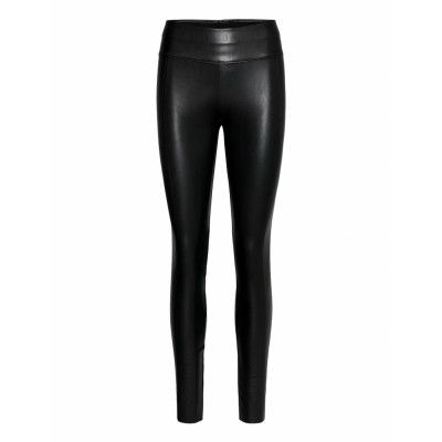 Edie Forming Leggings Trousers Leather Leggings/Byxor Svart Wolford