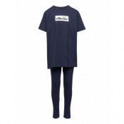 El Realta Jnr Legging Set *Villkorat Erbjudande Sets Sets With Short-sleeved T-shirt Blå Ellesse