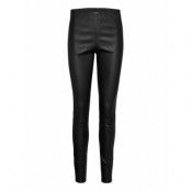 Elenasoo Trousers Leather Leggings/Byxor Svart By Malene Birger