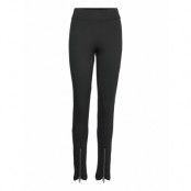 Emesegz Hw Zipper Legging Leggings Svart Gestuz