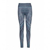 Engineered Printed Legging Running/training Tights Blå Tommy Sport