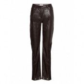 Engloria Pants 6916 Bottoms Trousers Leather Leggings-Byxor Brun Envii