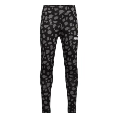 Ess+ Animal Aop Leggings G Leggings Svart PUMA
