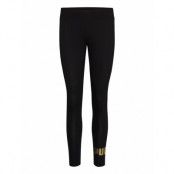 Ess+ Metallic Leggings Leggings Svart PUMA