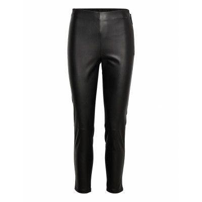 Essential Rib Knit Maxi Skirt Knälång Kjol Svart Calvin Klein