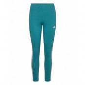 Essentials 3-Stripes High-Waisted Single Jersey Leggings Sport Leggings Blue Adidas Sportswear