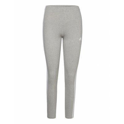 Essentials 3-Stripes High-Waisted Single Jersey Leggings *Villkorat Erbjudande Leggings Grå Adidas Sportswear