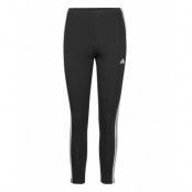 Essentials 3-Stripes High-Waisted Single Jersey Leggings Bottoms Leggings Svart Adidas Sportswear