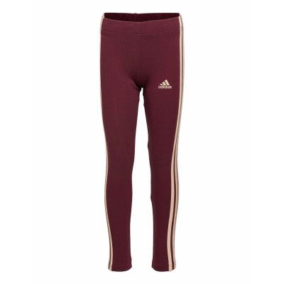 Essentials 3-Stripes Medium Waist Leggings W Leggings Röd Adidas Performance