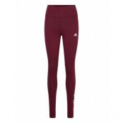 Essentials High-Waisted Logo Leggings *Villkorat Erbjudande Running/training Tights Vinröd Adidas Sportswear