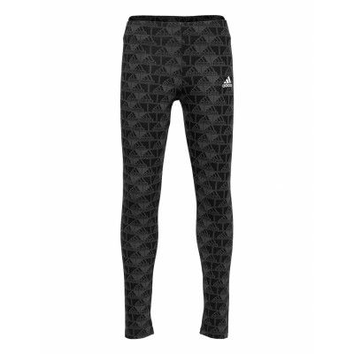 Essentials Logo Medium Waist Tights W Leggings Svart Adidas Performance
