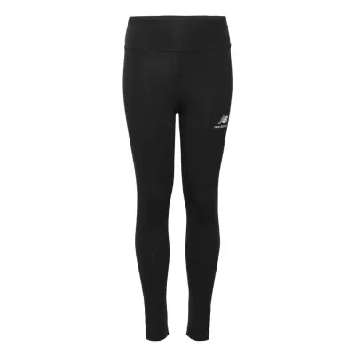 New Balance Essentials Stacked Logo Cotton Legging Svart