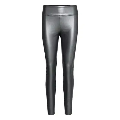 Estelle Shine Leggings Leather Leggings/Byxor Svart Wolford