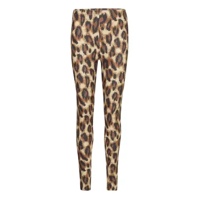 Evaly Leggins Aop Leggings Brun MOSS COPENHAGEN