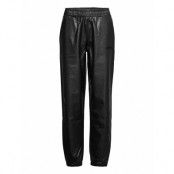 Fake Leather Track Suit Pant Trousers Leather Leggings/Byxor Svart H2O Fagerholt