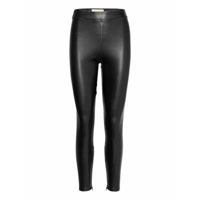 Faux Lthr Bi Srtch Leggng Trousers Leather Leggings/Byxor Svart Michael Kors