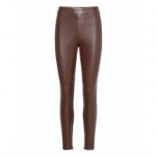 Faux Lthr Bi Srtch Leggng Trousers Leather Leggings/Byxor Brun Michael Kors