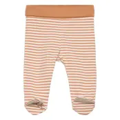 Fixoni Leggings W.feet - Y/D Stripe - Orange - 44