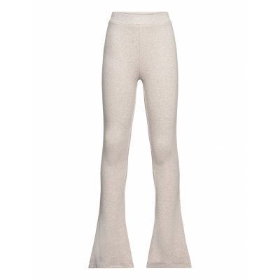Flared Knitted Leggings *Villkorat Erbjudande Leggings Beige Mango