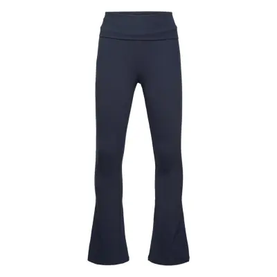 Mango Flared Leggings Marinblå