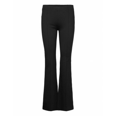 Flared Leggings Bottoms Trousers Flared Svart Mango