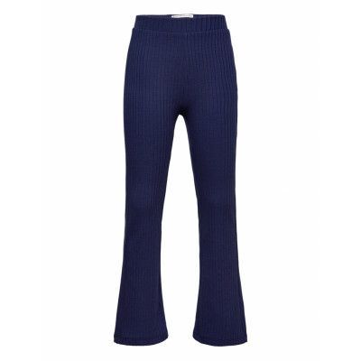 Flared Rib Leggings Bottoms Trousers Blue Tom Tailor