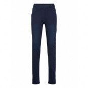 Boboli Fleece Denim Trousers For Girl Marinblå