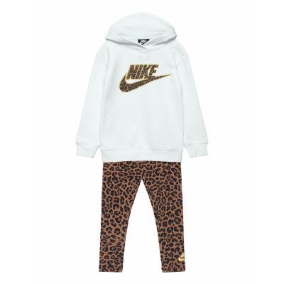 Fleece Po & Legging Set Sets Sweatsuits Multi/mönstrad Nike