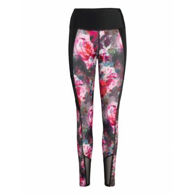 Floral Flex Hw Legging Leggings Multi/mönstrad Hunkemöller