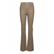 Floral Pant Leather Trousers Leather Leggings/Byxor Beige REMAIN Birger Christensen