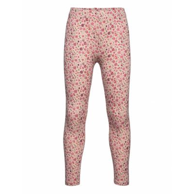 Mango Floral Print Leggings Rosa
