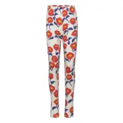 Flowers Aop Leggings Leggings Multi/mönstrad Mini Rodini