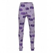 Fluffy Dog Aop Leggings Leggings Lila Mini Rodini