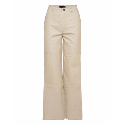 Flynn *Villkorat Erbjudande Trousers Leather Leggings/Byxor Beige Deadwood