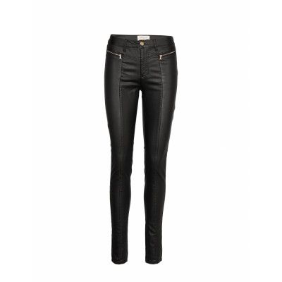 Fqaida-Pa-Cooper-Dull Gold Trousers Leather Leggings/Byxor Svart FREE/QUENT