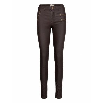 Fqaida-Pa-Cooper-Gold Trousers Leather Leggings/Byxor Brun FREE/QUENT