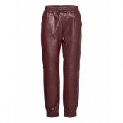 Fqharley-Pa-Jog Trousers Leather Leggings/Byxor Röd FREE/QUENT