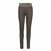 Fqshantal-Pa-Cooper Trousers Leather Leggings/Byxor Grå FREE/QUENT