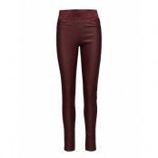 Fqshantal-Pa-Cooper Trousers Leather Leggings/Byxor Röd FREE/QUENT
