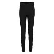 FREE/QUENT Close-Fitting Ankle-Length Pants With High, Elasticated Waist. Pockets At The Ba - Black - L