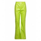 Fryd Dolly Pants Bottoms Trousers Leather Leggings-Byxor Green Hosbjerg