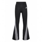 Future Icons 3-Stripes Flared Cotton Leggings Sweatpants Mjukisbyxor Svart Adidas Performance