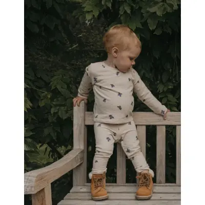 Garbo&Friends Jersey Leggings - Cream - 86/92