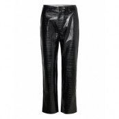 Giana Pants Designers Trousers Leather Leggings-Byxor Black Malina