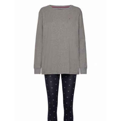 Tommy Hilfiger Gift Legging Pj Set W Eyemask Grå