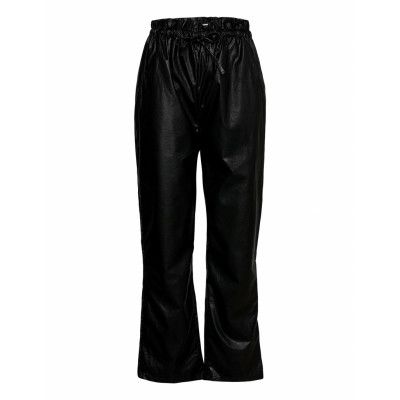 Gina Tricot Vera Pu Trousers Svart